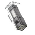 thumbnail image 2 of Wzzjkit Four LED COB Flashlight Wide Beam Side Light Outdoor High Brightness Fixed Focus Four Mode Adjustable ABS High Power Torch, 2 of 6