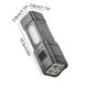 thumbnail image 2 of Linterna COB ligera de cuatro LED, luz lateral de haz ancho para exteriores, alto brillo, enfoque fijo, cuatro modos ajustables, ABS, alta potencia, accesorios de iluminación, 2 of 6