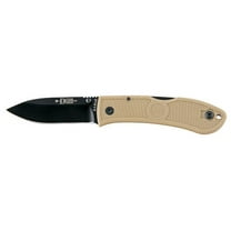 KA-BAR DOZIER FOLDING HUNTER AUS-8A DROP POINT BLADE COYOTE BROWN ZYTEL