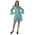 thumbnail image 2 of Moomaya Flounce Sleeve Dresses For Women Embroidered Summer Dresses Women, 2 of 6