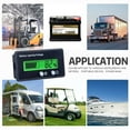 thumbnail image 6 of 12V 24V 36V 48V Battery Capacity Indicator Golf Cart Voltmeter with LCD Display Green Backlight Waterproof Monitor Meter Digital Voltmeter Tester for 3S-26S Lithium Battery and Lead Acid Battery, 6 of 7