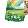 thumbnail image 5 of Happy St. Patrick’s Day Chihuahua with Green Hat Shamrocks Rainbow All Over Print Boxer Briefs Underwear for Men Dad Dog Lover Gifts Idea - 03007, 5 of 6
