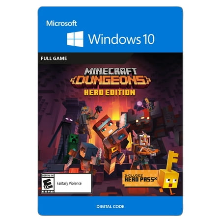 Minecraft Dungeons: Hero Edition, Microsoft, Windows 10 [Digital (Best Games For Windows 10)