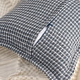 thumbnail image 3 of REGALWOVEN Set of 2 Throw Pillow Covers Houndstooth Decorative Cushion Cover Blue 18" x 18", 3 of 6