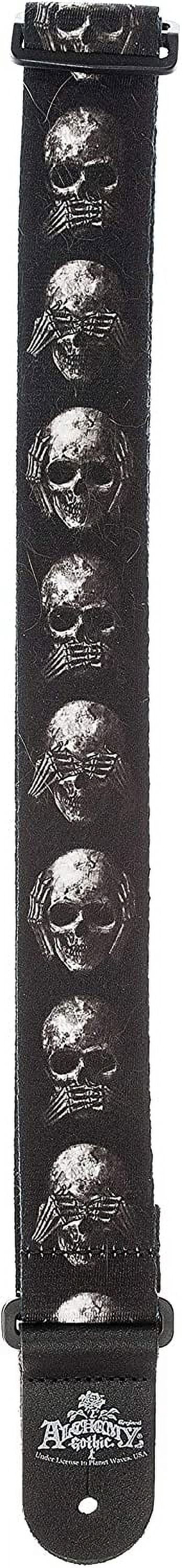 D'Addario Alchemy Guitar Strap, Muted Skulls, 50AL01