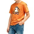 thumbnail image 3 of CONFREE Halloween Boys Short Sleeve Tshirts Crew Neck Cute Ghost Graphic Soft Hallowmas T-Shirts for Kids, 3 of 4