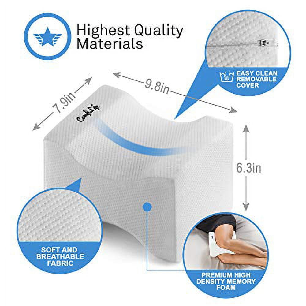 Premium Bamboo Knee Pillow for Sciatica Relief, Back Pain, Leg Pain,  Pregnancy, Hip and Joint, 1 unit - Dillons Food Stores
