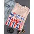 thumbnail image 3 of Oh My Stars And Stripes T-Shirt Women -Image by Shutterstock, Female Medium, 3 of 4