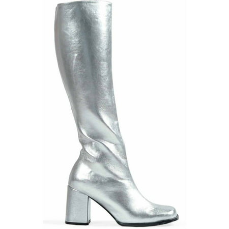 Gogo Silver Boots Women's Adult Halloween Costume