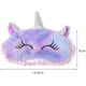 thumbnail image 3 of Máscaras de peluche para dormir, linda máscara de ojos de unicornio esponjoso en 3D, máscara de dormir para niños para viajes, niños y adultos, 3 of 5