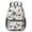 Beagle and Dog, variant on Dalmatian Spots Black Pattern 17" School Backpacks for Teens,Waterproof Oxford Fabric,S-Shape Padded Straps for School,Travel,Hiking,Camping