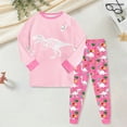 thumbnail image 2 of TOWED22 Toddler Boy Clothes 2 Piece Long Sleeve Graphic Sweatshirt and Joggers Pants Set Fall Winter Casual Outfits Clothing(Light Pink,5-6 Y), 2 of 5