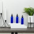 thumbnail image 2 of Cornucopia Brands 4oz Blue Empty Plastic Refillable PET Spray Bottles w/Fine Mist Atomizer Caps (6-Pack); Sprayers for DIY Home Cleaning & Travel, 2 of 9