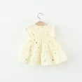thumbnail image 7 of 6 Months-3 Years Toddler Girls Tulle Dresses with Bag Baby Girl Casual Dress Summer Sleeveless Ruffle Outfits Yellow 18-24 Months, 7 of 7