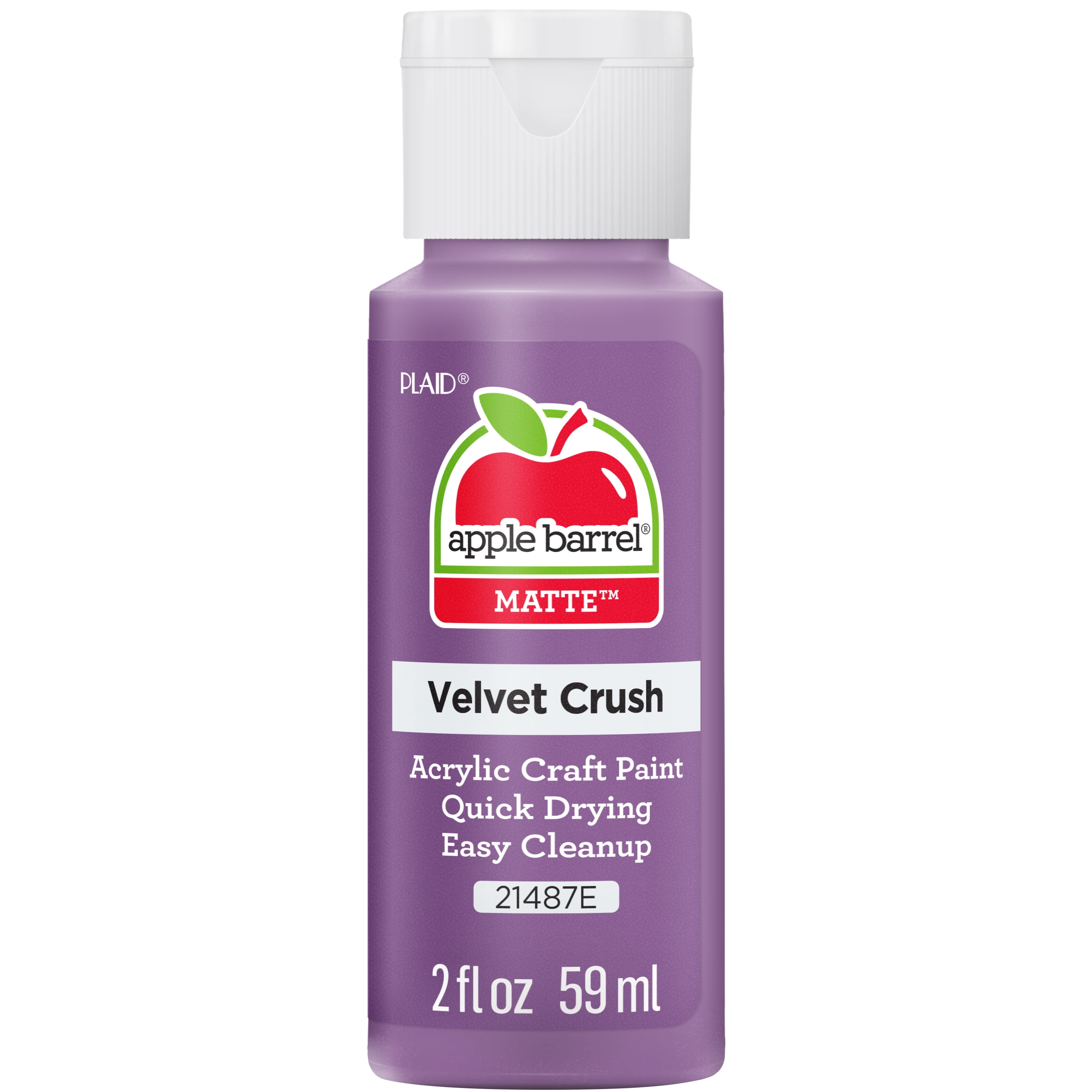 (3 pack) Apple Barrel Acrylic Craft Paint, Matte Finish, Velvet Crush, 2 fl oz