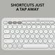 thumbnail image 4 of Teclado inalámbrico Logitech Pebble Keys 2 K380s - Blanco tonal, 4 of 9