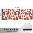 thumbnail image 5 of Kitchen Rugs Sets Of 2,Strawberry Plants Fruit White Pattern Anti Fatigue Kitchen Mat Rugs Non Slip Washable,Decorative Kitchen Floor Mats for Kitchen,Sink,Laundry,17"x47"+17"x47", 5 of 5