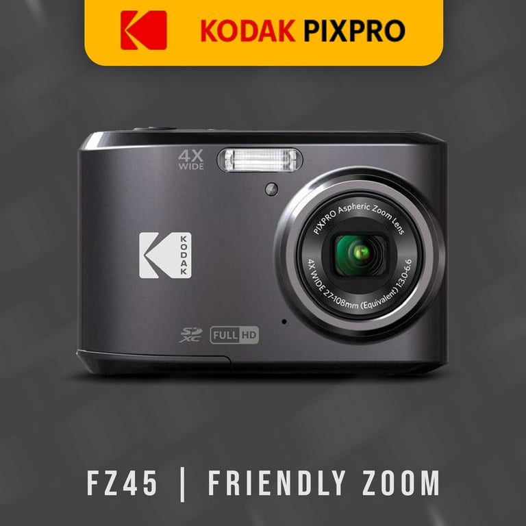 Kodak PIXPRO FZ45 Friendly Zoom Digital Camera (Black) Bundle with