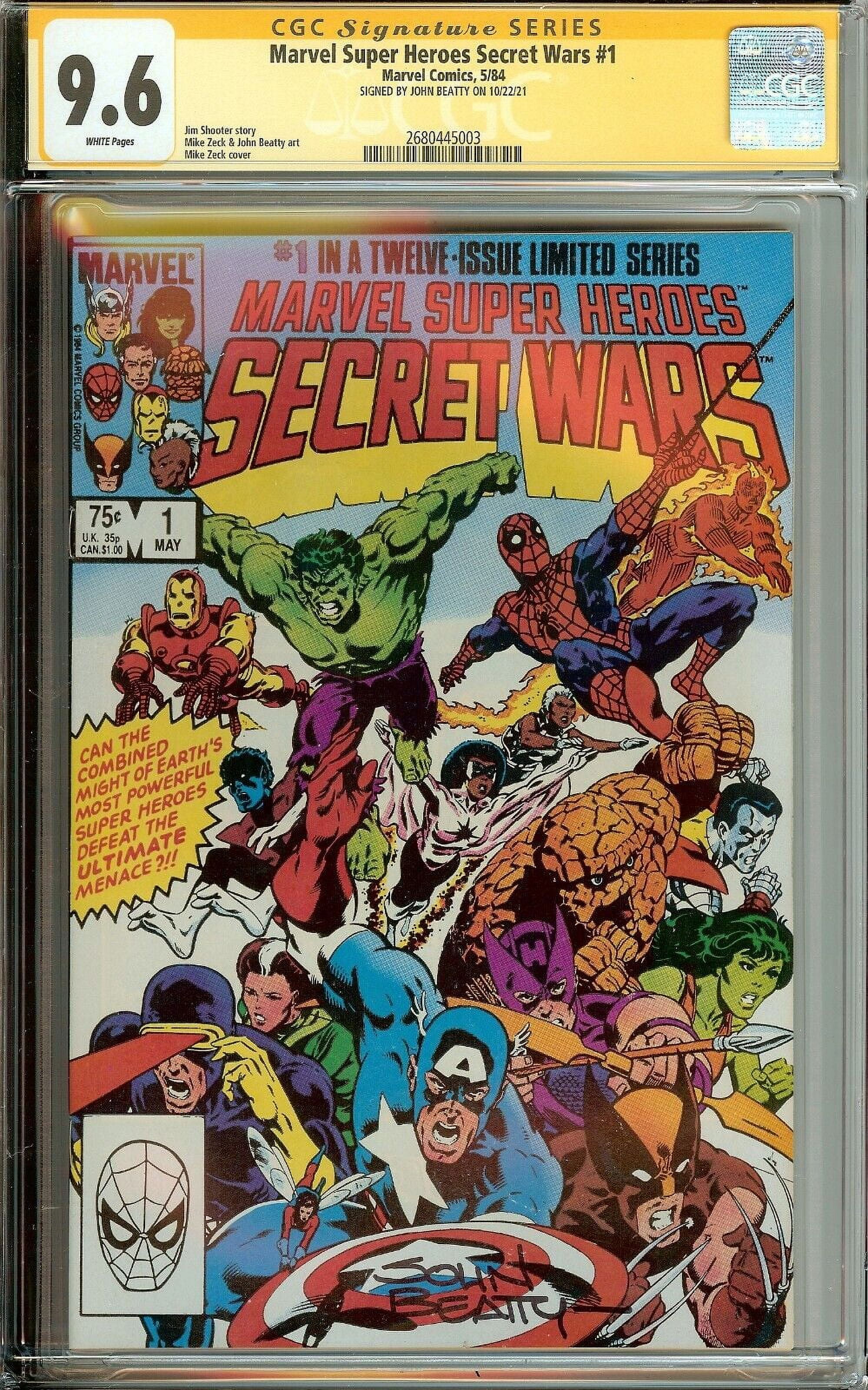 CGC Secret Wars #1 9.6 Signed John Beatty