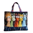 thumbnail image 2 of KEVCHE Quilted Tote Bag, Ocean Turtle Canvas Totes, Women Casual Shoulder Bag Handbag, Portable Fashion Beach Bag Grocery Bags, 2 of 3