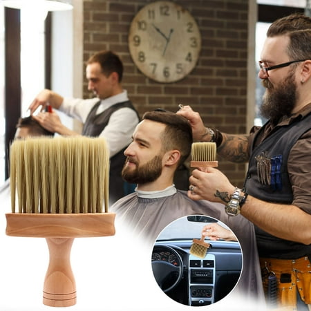 

KKCXFJX Shaving Tools Ultra Soft Detail Brush Dusting Brush Detail Cleaning Brush Wooden Handle
