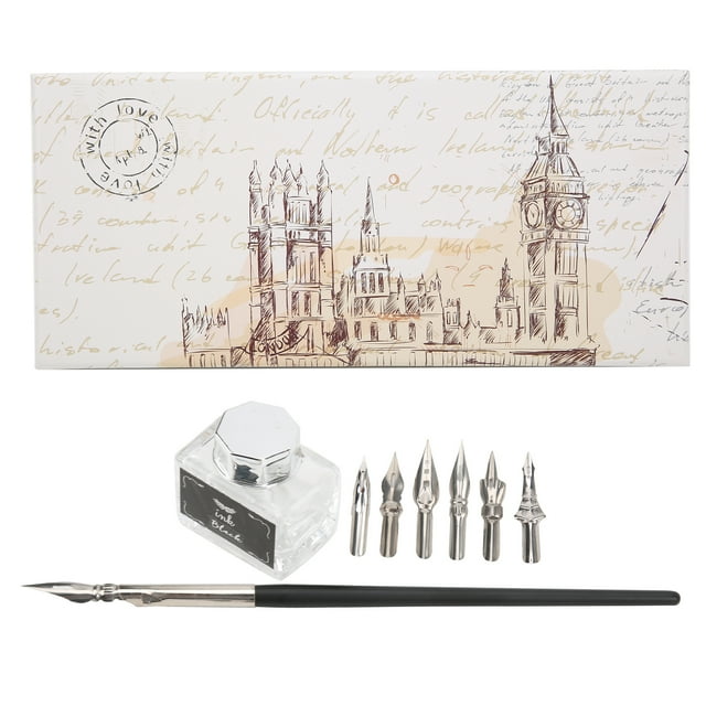 Dip Pen SuitCalligraphy Pen Set Retro Retro Dip Pen Set Vintage Fountain Writing Ink High-Intensity Output
