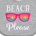 thumbnail image 4 of Inktastic Beach Please Sunglasses Gift Girls Baby Bib, 4 of 4