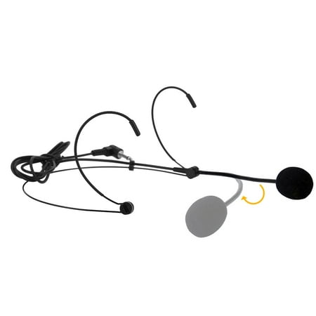 Uni-Directional Head-mounted Headworn Headset Ear-hook Microphone Mic Flexible Wired Boom for Voice Amplifier Amp