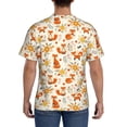 thumbnail image 2 of Rocae Flower Fox for Men's Moisture-Wicking Crew Tee - T-Shirt for Sports, Outdoor Activities, and Casual Wear, 2 of 9