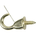 thumbnail image 3 of Hillman 536211 Safety Cup Hooks, Screw Hooks, Brass (7/8") 4 Piece, 3 of 6