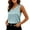 Light Blue, variant on Women's Silk Satin Tank Tops V Neck Casual Sleeveless Business Work Blouses Dressy Summer Shirts Solid Color Tanks