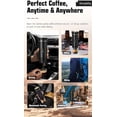 thumbnail image 5 of 3-in-1 Portable Coffee Maker, Rechargeable Travel Coffee Maker, 12V Espresso Machine for Capsules and Ground Coffee, for Camping, Travel, Office, Car, Home, Green, 5 of 5