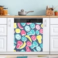 thumbnail image 5 of Magnetic Dishwasher Decal - 23x26 Inches ， Single-Sided Print, Cuttable, for Dishwasher, Refrigerator, and Other Metal Surfaces，Colorful Fruit and Vegetable Shapes, 5 of 6