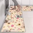 thumbnail image 2 of Kitchen Rugs Sets Of 2,Yorkie with Pioneer Flower Anti Fatigue Kitchen Mat Rugs Non Slip Washable,Decorative Kitchen Floor Mats for Kitchen,Sink,Laundry,17"X47", 2 of 5