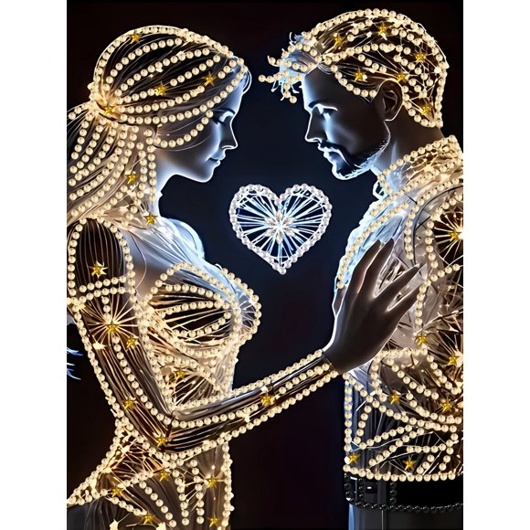 Pintura de diamantes irregular, un kit de pintura de diamantes 5D adecuado para niños y adultos principiantes, tamaño: 20*20 cm