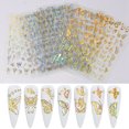 thumbnail image 1 of 8 Sheets Butterfly Nail Sticker Creative Adhesive Nail Decal Manicure Sticker, 1 of 10