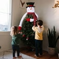 thumbnail image 5 of White Snowman Christmas Tree Topper with Hat and Articulated Arm for Christmas Tree Decoration Hug Snowman Christmas Tree Decoration, 5 of 9