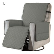 Housse de chaise Polyester inclinable protecteur housse de chaise lavable réglable housse de meubles de canapé, couleur sable, S Xingzhi