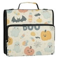 thumbnail image 5 of FORMRS Zipper Binder with Shoulder Strap 1.5-inch Ring 500 Sheet Capacity File Bag, Halloween Cute Pumpkins, 5 of 5