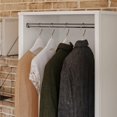 thumbnail image 3 of Systembuild Evolution Elga Elga 2-Shelf Double Clothing Rod Closet Tower, Ivory Oak, 3 of 14