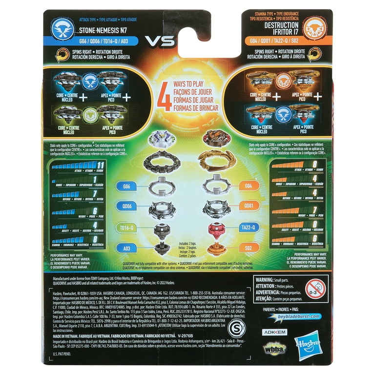 Beyblade Burst Quaddrive 4-in-1 Battling Top Set