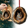 thumbnail image 2 of 1 Pcs Christmas Tree Animal Ornaments,Woodland Christmas Decorations,Xmas Tree Acrylic Hanging Decor, for Fall Home Decor,Fall Table Centerpieces or Autumn Harvest Festival Display(N), 2 of 9