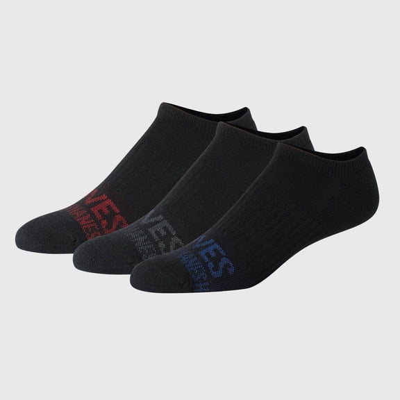 Hanes Moves Premium Men's Breathable Mesh No Show Socks 3pk - Black 6-12