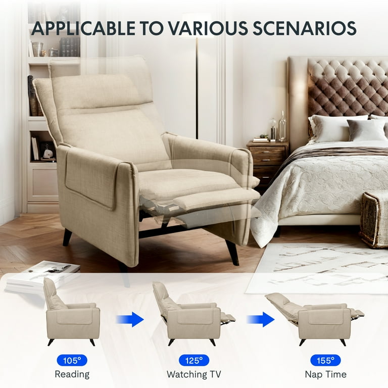 FlexiSpot Recliner Chair for Living Room, 22-inch Wide, Massage