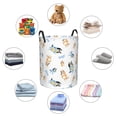 thumbnail image 4 of Zofaai Bluey Pattern Round Single-layer Dirty Clothes Basket, Standing Waterproof Dirty Clothes Storage Bag Household Items-Medium, 4 of 6