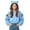 Blue, variant on Girls Trendy Cropped Hoodie Casual Long Sleeve Cute Regular Fit Kids Pullover Sweatshirt Red 5-14 Years