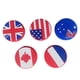 thumbnail image 1 of Eigraketly Paquete de 5 patrones de bandera para raquetas de tenis, amortiguador de vibraciones portátil, protección de silicona, amortiguadores Tenis, 1 of 6