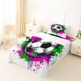 thumbnail image 5 of Erosebridal Soccer Football Game Twin Sheet Sets,Kids Sport Theme Bedding For Ball Lovers 3 Pieces, 5 of 6