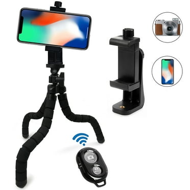 GPX Bendable Mini Tripod with 9-Section Legs and Slip-Resistant Grips ...