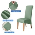 thumbnail image 2 of Large Dining Chair Slipcover,XL Stretch Chair Covers Universal Removable Washable Anti-Dust Spandex Jacquard Chair Protector for Kitchen Banquet Hotel Decoration-6-G, 2 of 8